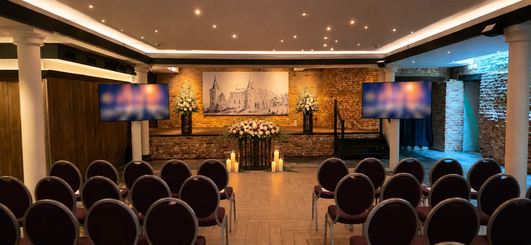 Beeld & presentaties in een professionele afscheidslocatie