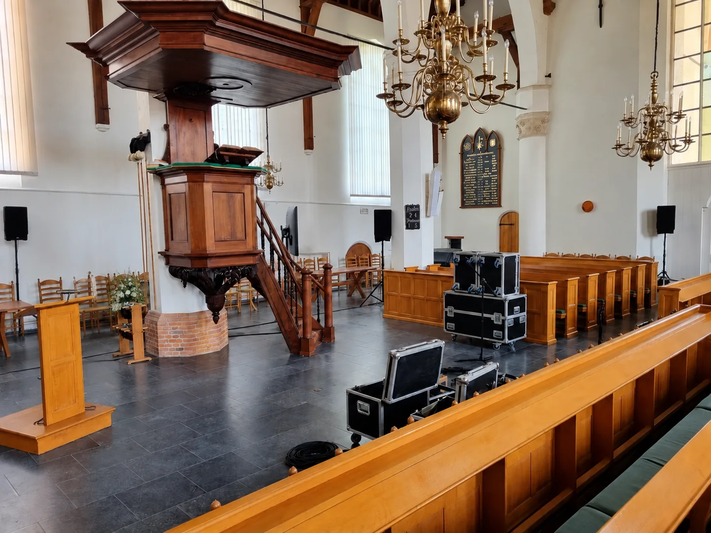 Geluid & microfoons in een professionele afscheidslocatie